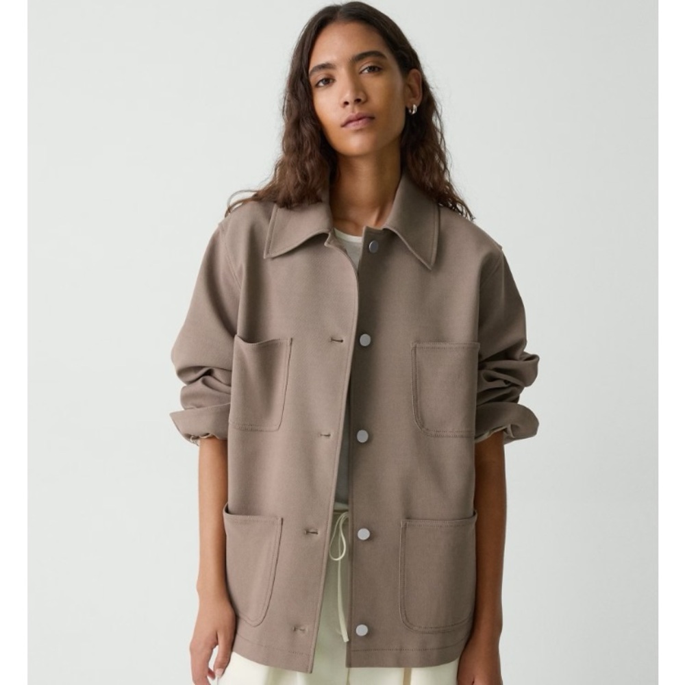 Theory Oversized Utility Jacket in Neoteric Twill